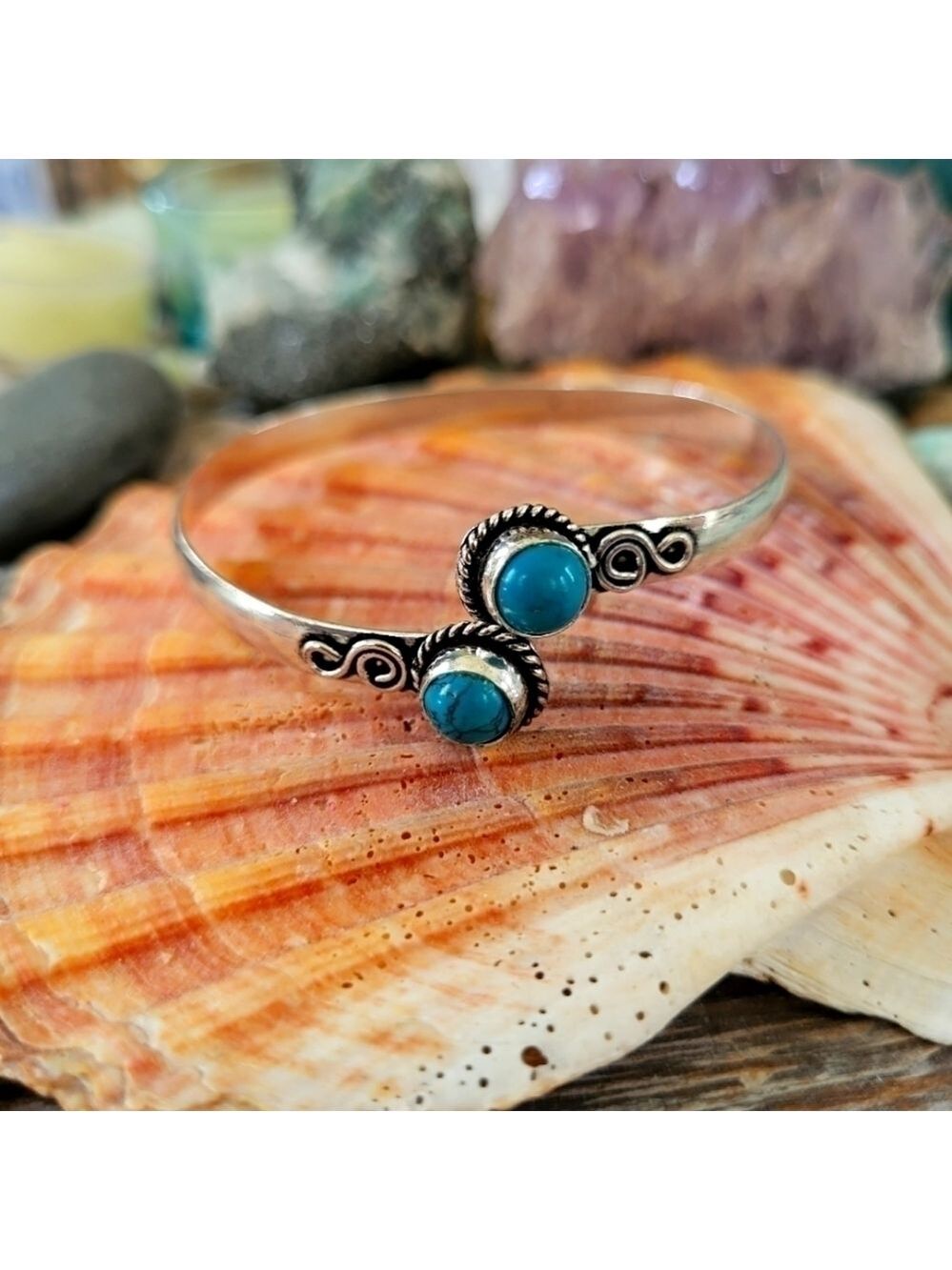 925 SS Plated Turquoise bracelet NWT
